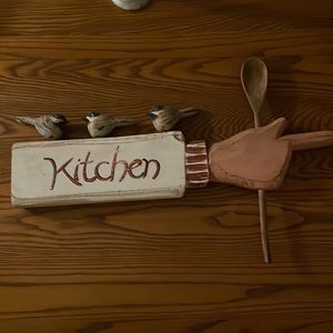 Kitchen sign